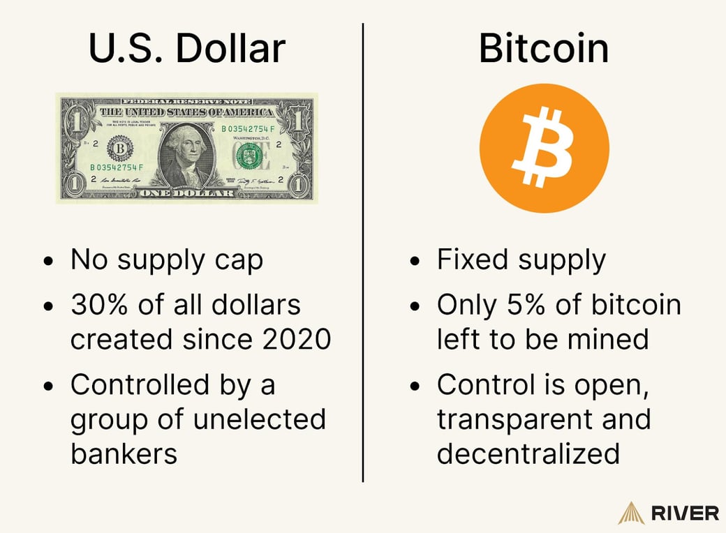 Bitcoin does what dollars can't